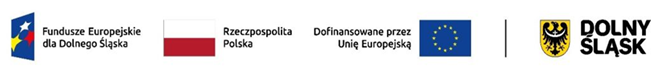 Logotypy: Fundusze Europejskie, Rzeczpospolita Polska, Dolny Śląsk, Unia Europejska